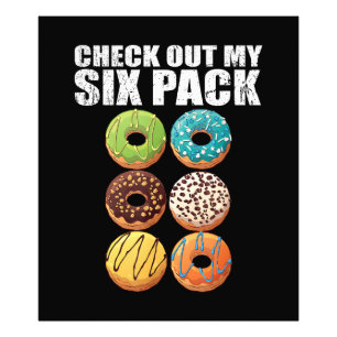 Check Out My Six Pack Doughnut Shirt - Funny Gym S Photo Print