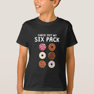 Check Out My Six Pack Funny Doughnut Fitness  T-Shirt