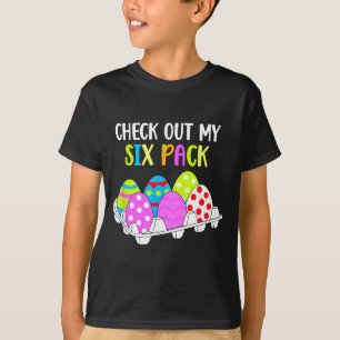Check Out My Six Pack Funny Easter Egg Abs Workout T-Shirt