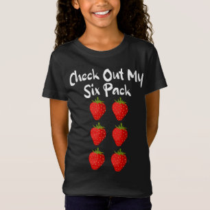 Check Out My Six Pack Funny Strawberry Sarcastic T-Shirt