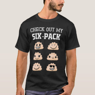 Check Out My Six Pack Polish Dumplings Funny Piero T-Shirt