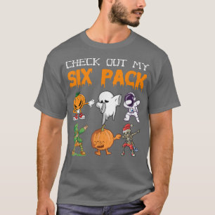 Check Out My Six Pack Skeleton Astronaut Pumpkin H T-Shirt