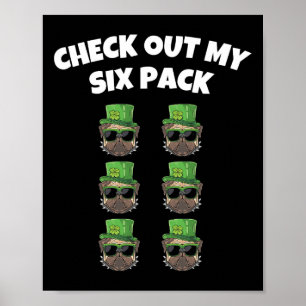 Check Out My Six Pack St Patricks Day Gym Dog Sham Poster