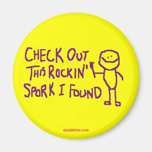 Check Out This Rockin Spork I Found Magnet