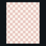 Check Pale Beige Chequered Pattern Chequerboard Poster<br><div class="desc">Chequered Pattern – cream white and pale beige chequerboard.</div>