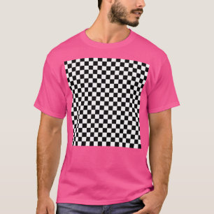 Check pattern Chequered pattern Black and white ch T-Shirt