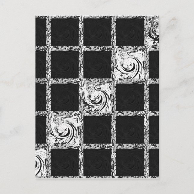 check pattern postcard (Front)