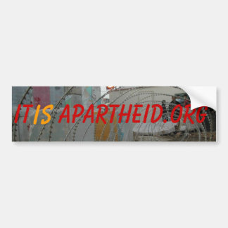 check point, It, is, Apartheid.org Bumper Sticker