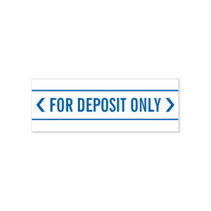 Check Restrictive Indorsement Rubber Stamp