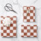 Check Rust Chequered Terracotta Chequerboard