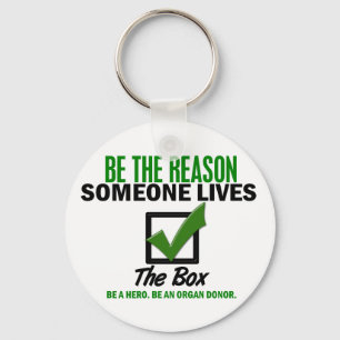 Check The Box Be An Organ Donor 4 Key Ring