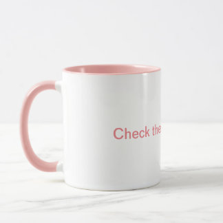 Check the Handle First! Combo Mug