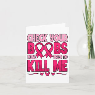 Check Your Breast Breast Cancer Awareness  Card