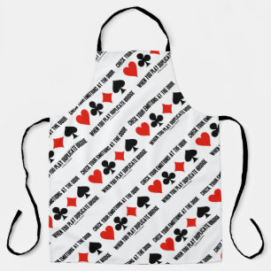 Check Your Emotions At Door Play Duplicate Bridge Apron