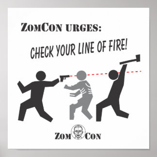 Check Your Line of Fire! Poster