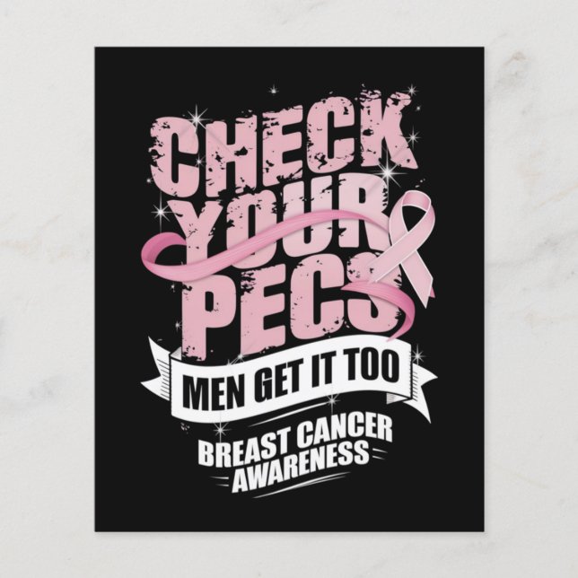 Check Your Pecs Men Breast Cancer Awareness (Front)