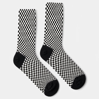 checkboard pattern socks