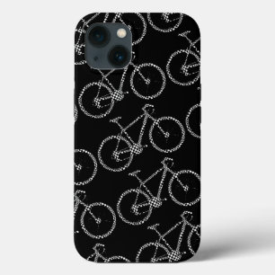 Checked bike black iPhone 13 case