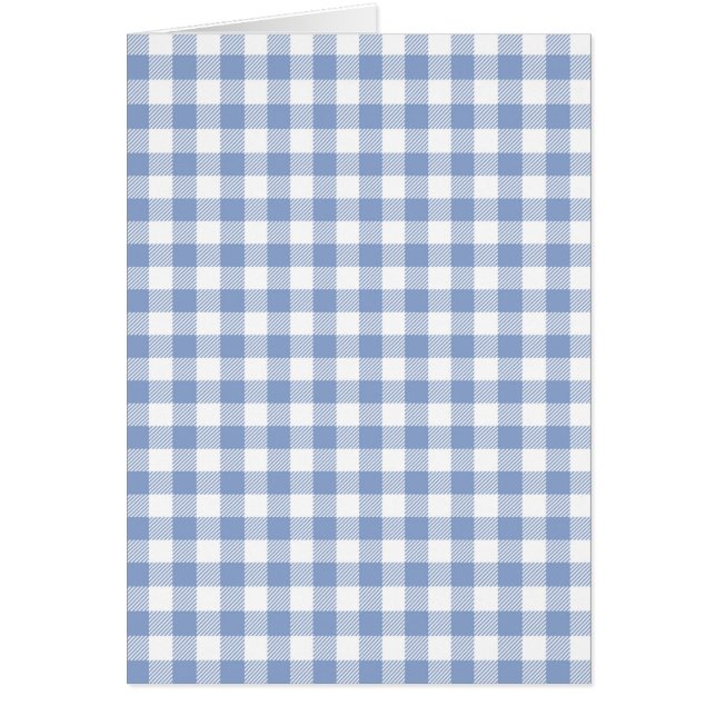 Checked Blue Gingham Classic Pattern (Front)