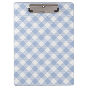Checked Blue Gingham Classic Pattern Clipboard