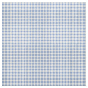 Checked Blue Gingham Classic Pattern Fabric