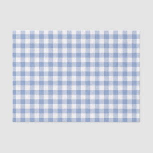 Checked Blue Gingham Classic  Tissue Paper