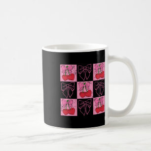 Checked Cherry Coquette Love You Cherry Much 1 Coffee Mug