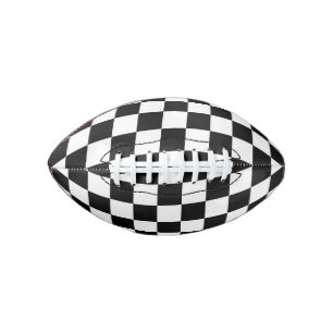 Checker Board Race Flag Design Football