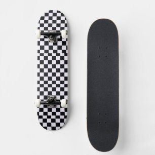 Checker chess Black and White  Skateboard