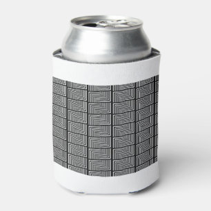 Checker Square Seamless Checkerboard Optical Party Can Cooler