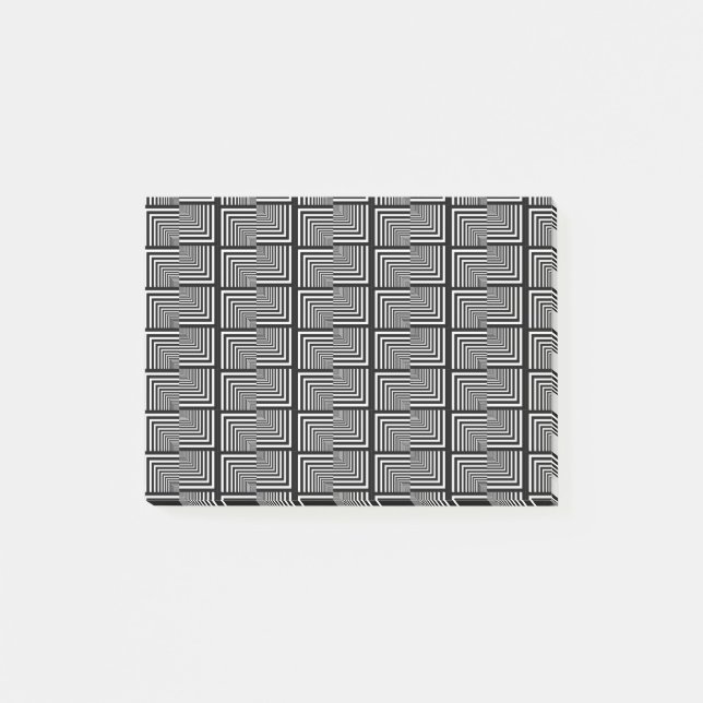Checker Square Seamless Checkerboard Optical Party Post-it Notes (Front)