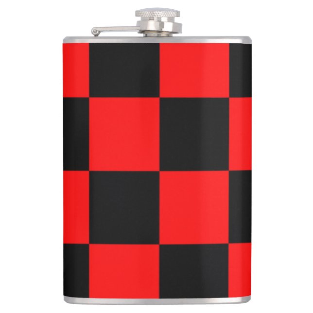 CHECKERBOARD HIP FLASK (Front)