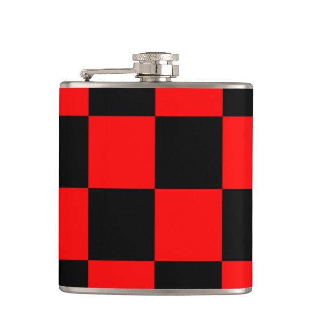 CHECKERBOARD HIP FLASK (Front)