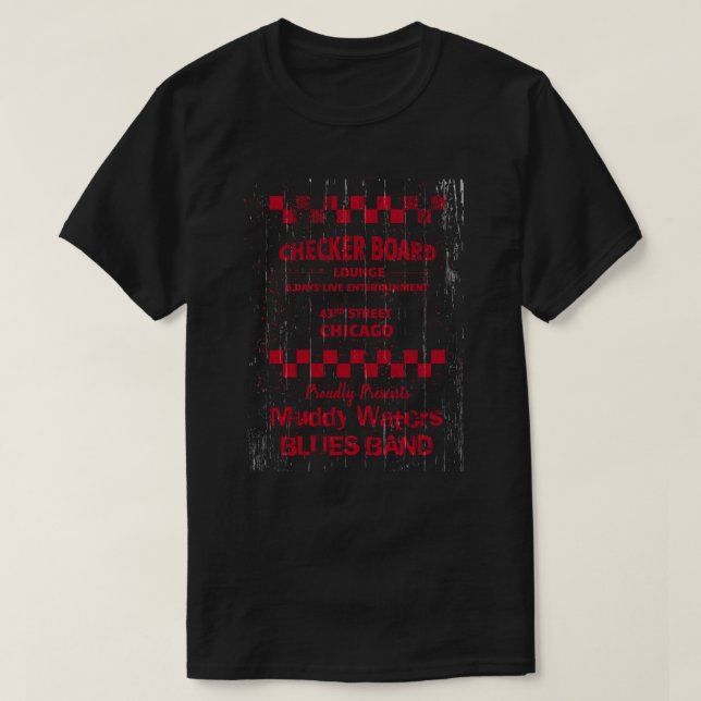 Checkerboard Lounge Chicago Presents T-Shirt (Design Front)