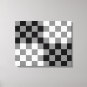 CHECKERBOARD PATTERN CANVAS PRINT
