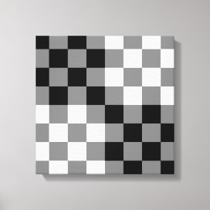 CHECKERBOARD PATTERN CANVAS PRINT