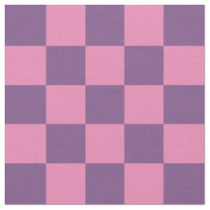 Checkerboard Pattern in Pink and Purple Fabric