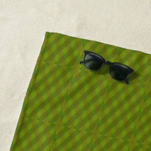 Checkered art pattern beach towel