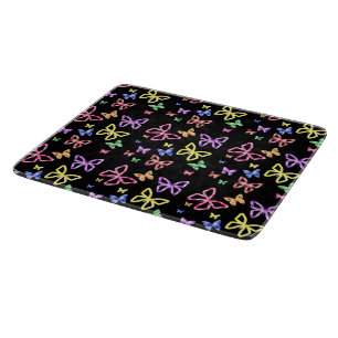 CHECKERED BUTTERFLIES CUTTING BOARD