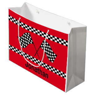 Checkered Flag Design Gift Bag