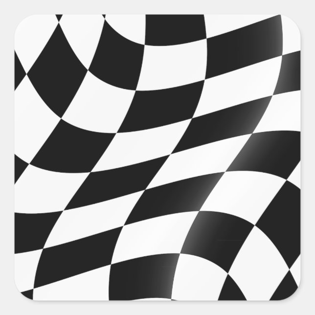 Checkered Flag Stickers (Front)