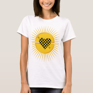 Checkered Heart of the Golden Sun T shirt women