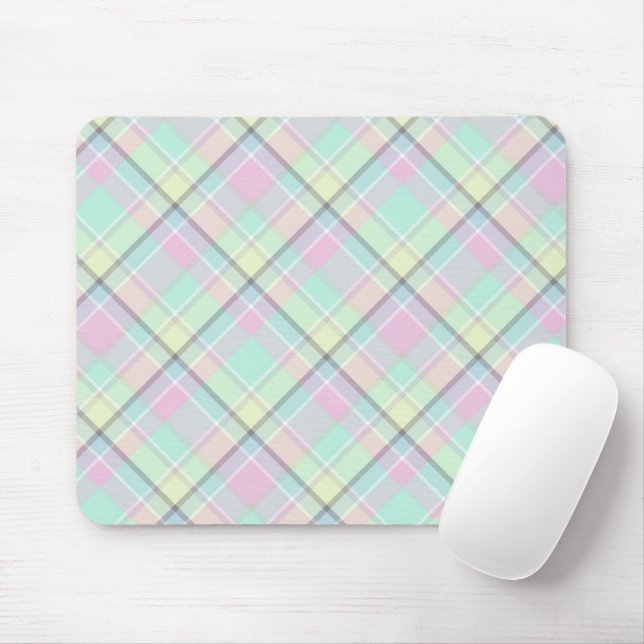 Checkered pattern of caramel colors. mouse pad (With Mouse)