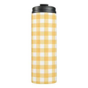 Checkered pattern thermal tumbler