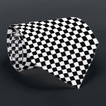 Checkered Print Tie<br><div class="desc">Men's tie is shown in a black and white racing checkered print design. 
Customize this item or buy as is.



Licensed Print</div>