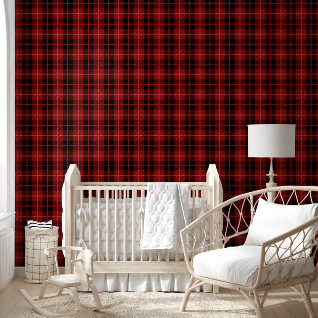 Checkered red cozy design textured  wallpaper (Kids)