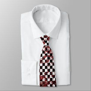 checkered splatz tie