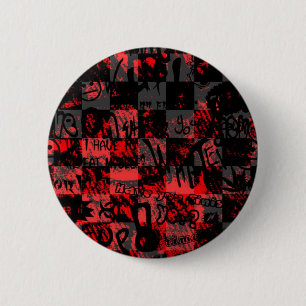 checkers 6 cm round badge