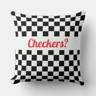 Checkers? Logo Cushion