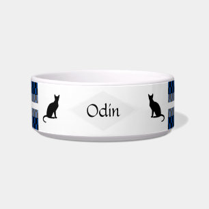 Checkers Personalizable Cat Food Bowl